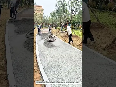 El acabado perfecto del camino: Cómo una máquina manual transforma la calle en obra de arte