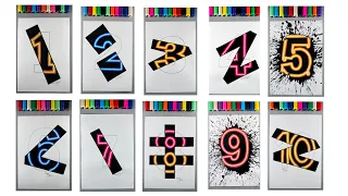 “1” To “10” with Neon Lights! 🤩✨🎨 || What Number Should be Next?! 🤔 #viralart #art