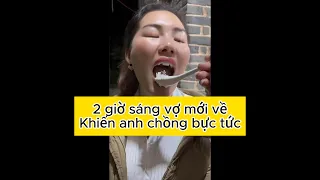 2 giờ sáng vợ mới về khiến anh chồng bực tức #giaitri #giadinh