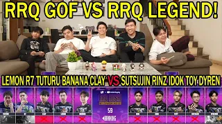 RRQ GOF VS RRQ LEGEND! LEMON R7 TUTURU BANANA CLAY VS SUTSUJIN RINZ IDOK TOY DYREN!
