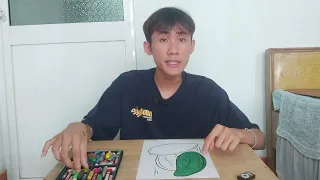 Hướng dẫn tô màu bức tranh ba quả xoài.