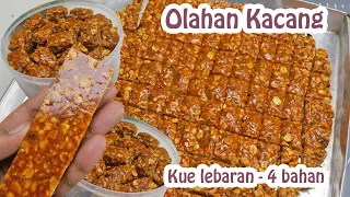 Kue Lebaran dari OLAHAN KACANG !! Cuma 4 Bahan TANPA OVEN, TANPA GORENG jadi jajanan super nikmat