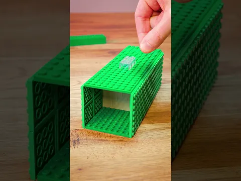 Gift Wrap Tutorial 🎁🎄 | LEGO Stop Motion Animation #Shorts