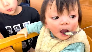 【くら寿司】はるともデビューしました！大家族がくら寿司行ったら・・・