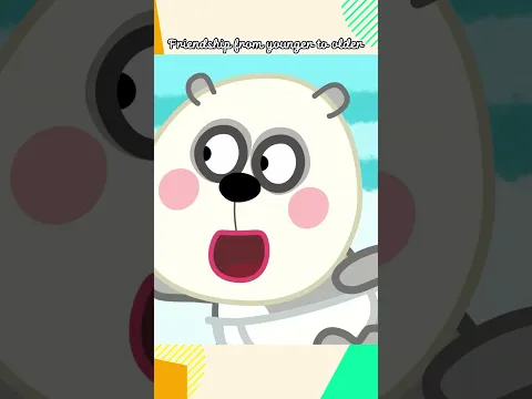 Friendship from younger to older #shortvideo #wolfoofriendship