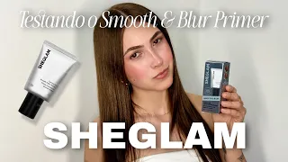 TESTANDO O NOVO PRIMER DA SHEGLAM (Smooth & Blur Camera On)