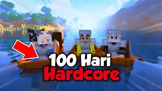 100 Hari Minecraft Hardcore Tapi Bertiga ‼️ Melewati Rintangan Tersulit ‼️ Part 1