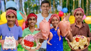 Our Channel's Birthday Celebration With Special Chicken Curry Recipe | Village Cooking Videos