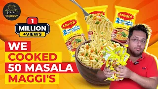 We Cooked 50 Masala Maggi!!