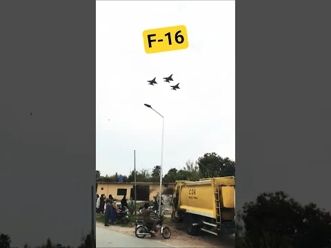 F-16 in Action Again in Islamabad #14august #f16fightingfalcon #j10c #paf
