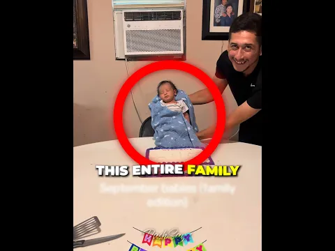 This Entire Family Was Born In September 🤯🎂 #shorts