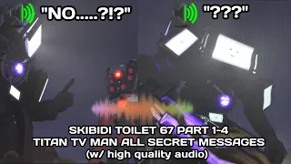 Skibidi toilet 67 (full episode) reversed with secret messages | All Titan TV Man voice