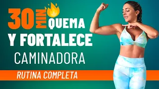 AMARÁS ESTA RUTINA COMPLETA PARA QUEMAR y FORTALECER en CAMINADORA!