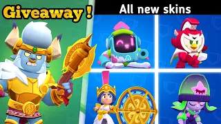 All new skins animation & Minotaur Bull Giveaway | New Brawl Talk #MinotaurBullGiveaway