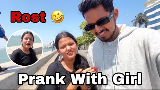 Roasting with.Girl 🤣 #rost #rosting #reaction #fun #funny #viralvideo #crazyneerajvlogs