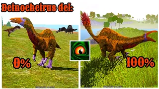 🔴~Intente crecer al deinocheirus del 0% al 100%, y esto paso😱#goldenpato #dinosaur #thecursedisle 