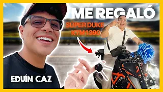 EDUIN CAZ me regaló la MOTO de MIS SUEÑOS 😭♥️ (KTM 1390)