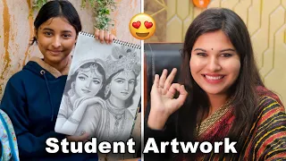 Beautiful Artwork by Students 🤩 | Shikha's Art Institute #sketch #art #artistshikhasharma