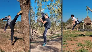 Taekwondo skills at Home 🥋 | Martial-Arts
