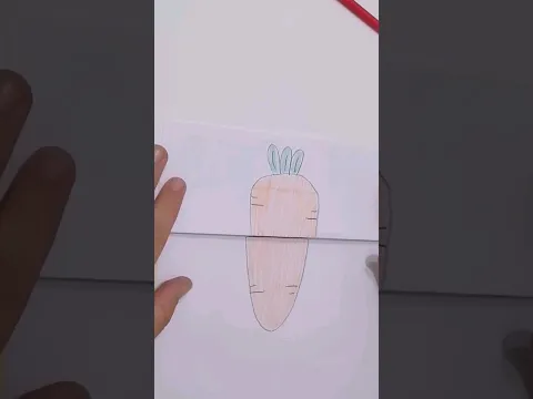 Best Drawing Ideas || The Rabbit hides in the Carrot #youtubeshorts #shortvideo #drawing #rabbit
