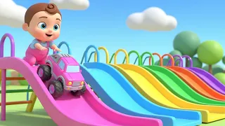 Baby Learns Colors with Cars + Numbers & Shapes for Kids | Nursery Rhymes & Kids Songs