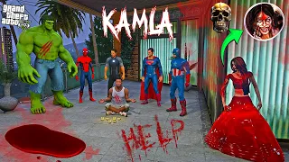Franklin And Avengers Playing Chupan Chupai With Kamla Indian Ghost 😨💀 | GTA V Avengers | (Gta5Mods)