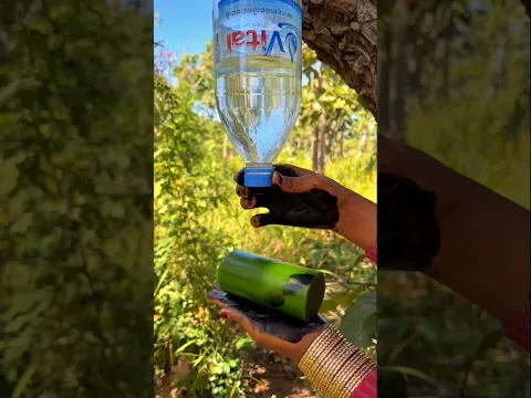 Survival Skills Mom Shows How to Make Soap and Water in forest #campping #outdoors #useful