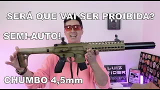 ARMA LONGA DE CHUMBO SEMI AUTO EXISTE! SIG MCX Co2 AIR RIFLE 4,5mm
