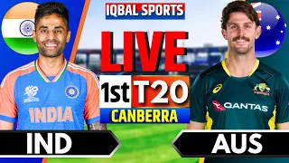 🔴India vs Australia, 1st T20 | Live Cricket Match Today | IND vs AUS Live | Iqbal Sports Commentary