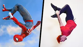 I Tried Stunts From Spider-Man 2 IN REAL LIFE (PS5, Parkour)