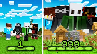 Minecraft, pero la EXPERIENCIA aumenta nuestro TAMAÑO