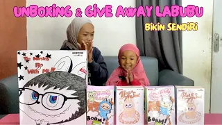 UNBOXING BLIND BOX LABUBU BIKIN SENDIRI BAGI-BAGI LABUBU BUAT SUBSCRIBER #labubu #unboxing #giveaway