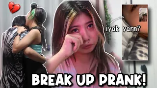 BREAK UP PRANK!! + SURPRISE ON MY BOYFRIEND (nagkaiyakan kami) | Shaina Denniz