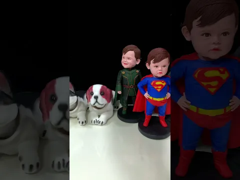 Handmade Clay Bobbleheads Full of Shaking Joy