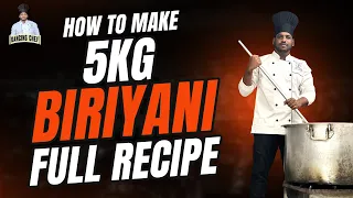 How to Make 5kg Biriyani || Recipe || Dancing Chef