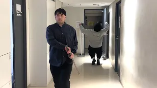 劇場で剣と時間があったので撮った動画