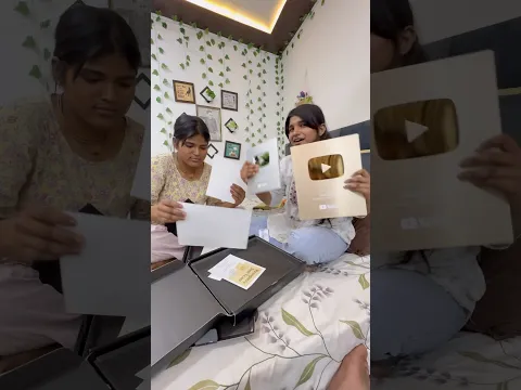 ￼ golden play button Aagaya # mini  vlog #trending