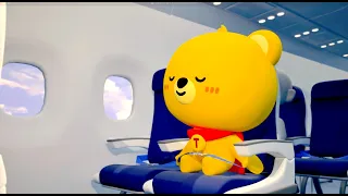 🛫 GET OUT TOMY! | Airplane Safety Animation | Tomy Friends & 119 Korea | KoKoPang