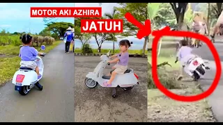 Motor Aki Azhira Jatuh Pas Lagi Ngonten #motoraki #mainananak #azhira