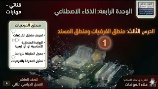 29: الوحدة الرابعة: منطق الفرضيات ومنطق المسند (1)