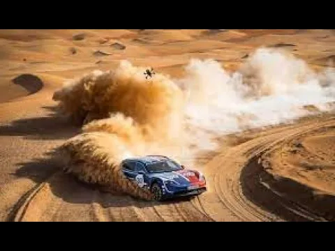 Sand Dune Jumping and Drifting In Qatar at night Show