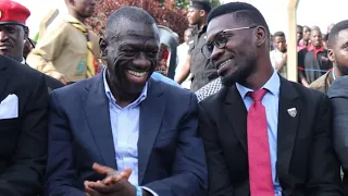 Bobi Wine visits Dr Kizza Besigye at Luzira Prison