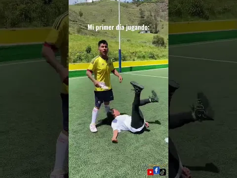 Mi primer día jugando futbol 😂 #humor #comedia  suscríbete a nuestro canal 🙏🏼