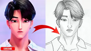 How To Draw JINU From Kpop Demons Hunters