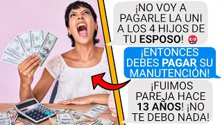¡Mi EX me EXIGE PAGAR la UNIVERSIDAD de los HIJOS de SU ESPOSO! - r/AITA