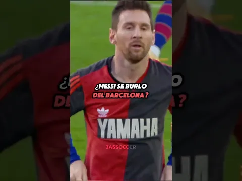 Messi uso la camiseta de Newell's Old Boys.