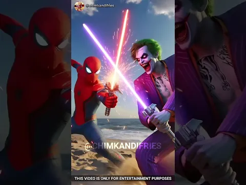 Spidey Kya joker se lightsaber let payega 🗡️ #shorts #viralshorts #spiderman @Facty_Rana