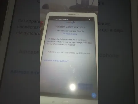 Débloquer le compte google d'une tablette Samsung Tab A6 SM T580/585, flasher une tablette avec Odin