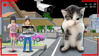 Yuta Mio Panik CCTV Merekam KUCING KICAU MANIA Di Depan Rumah 😱| Sakura School Simulator
