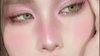 عيون خضراء ورموش كثيفة (مدفوع) | Get green eyes 